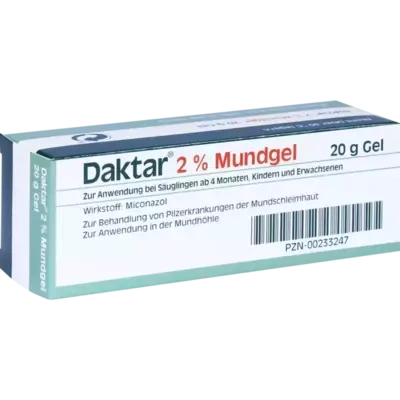 Daktar 2 % Mundgel: Beipackzettel, Dosierung, Nebenwirkungen, wichtige ...