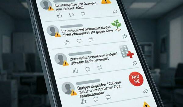 Illegale Medikamentenangebote auf Social Media: Warum Käuferinnen und Käufer ein hohes Risiko eingehen
